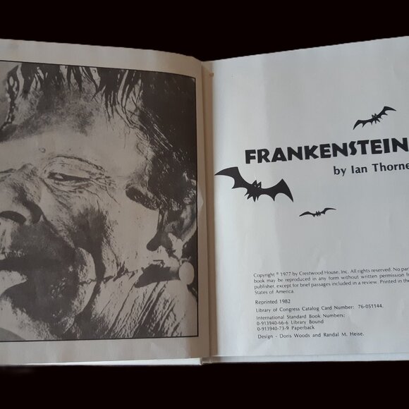 *RARE* Vintage Crestwood House "Monsters" series HC books by Ian Thorne - Horror - Picture 13 of 13